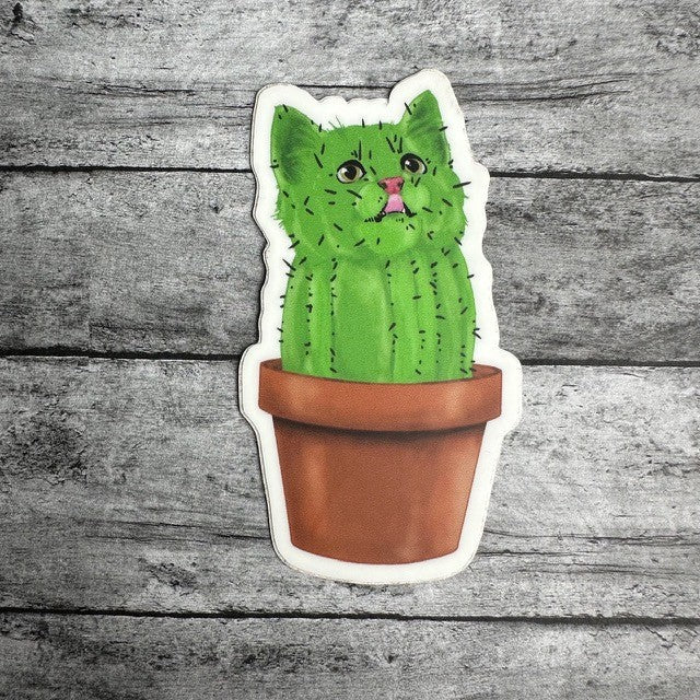 Cat Cactus Sticker