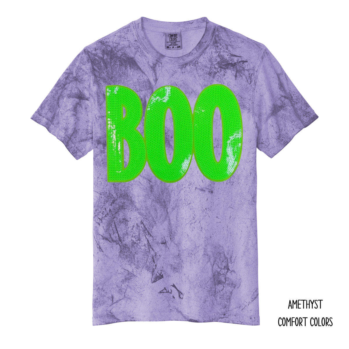 Boo Sequins Green T-Shirt