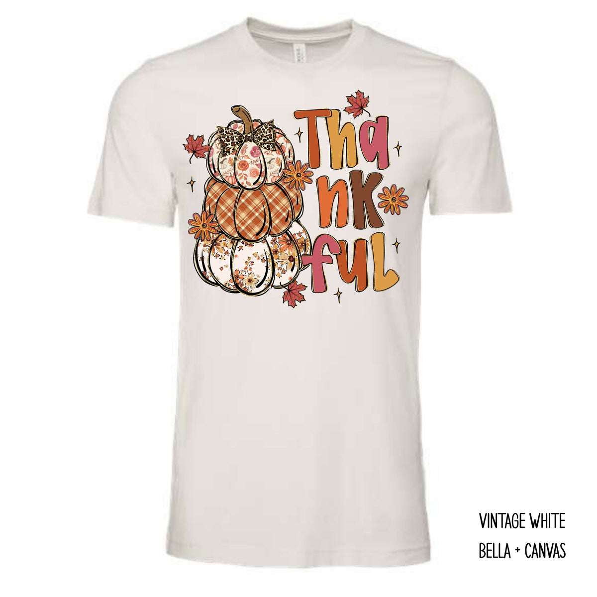 Thankful With Three Pumpkins T-Shirt