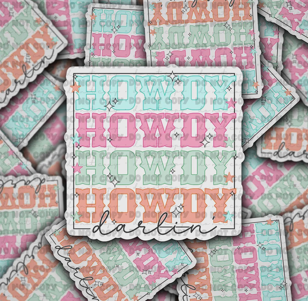 Howdy Darlin Sticker