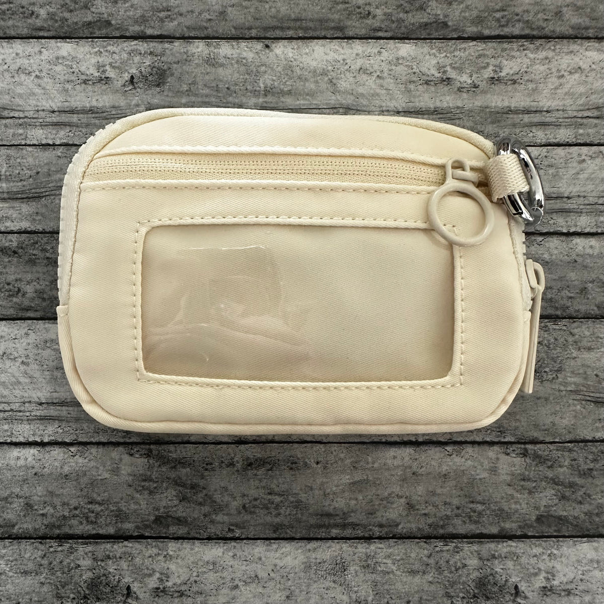 Cream Wristlet Wallet