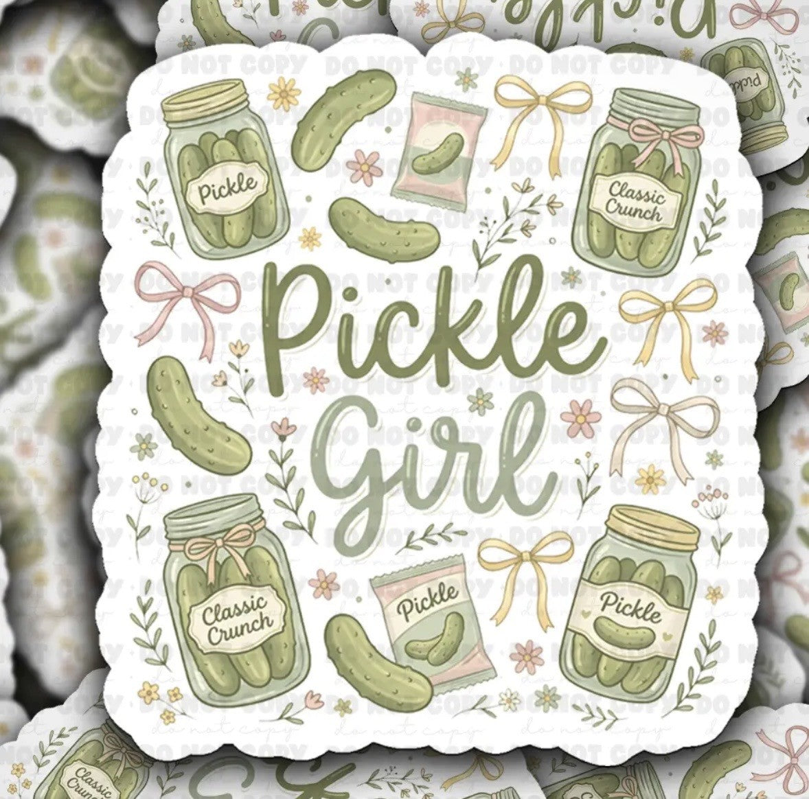 Pickle Girl Sticker
