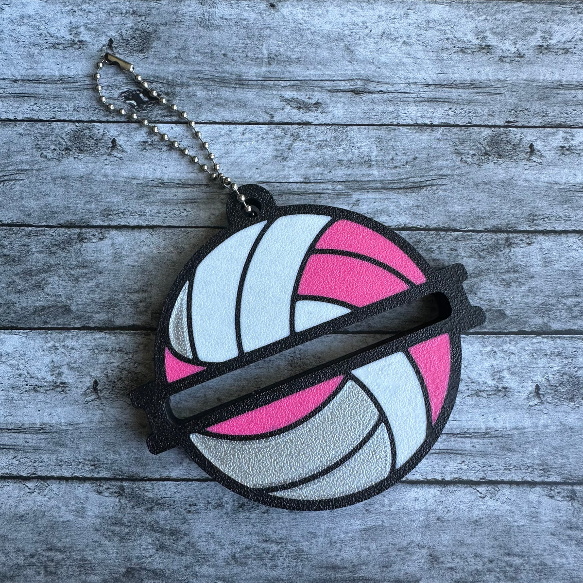 Volleyball Keychain Hair Tie Holder