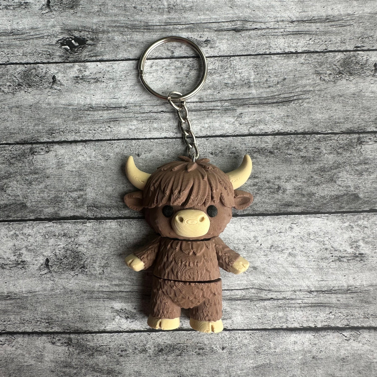 Highland Cow Keychain