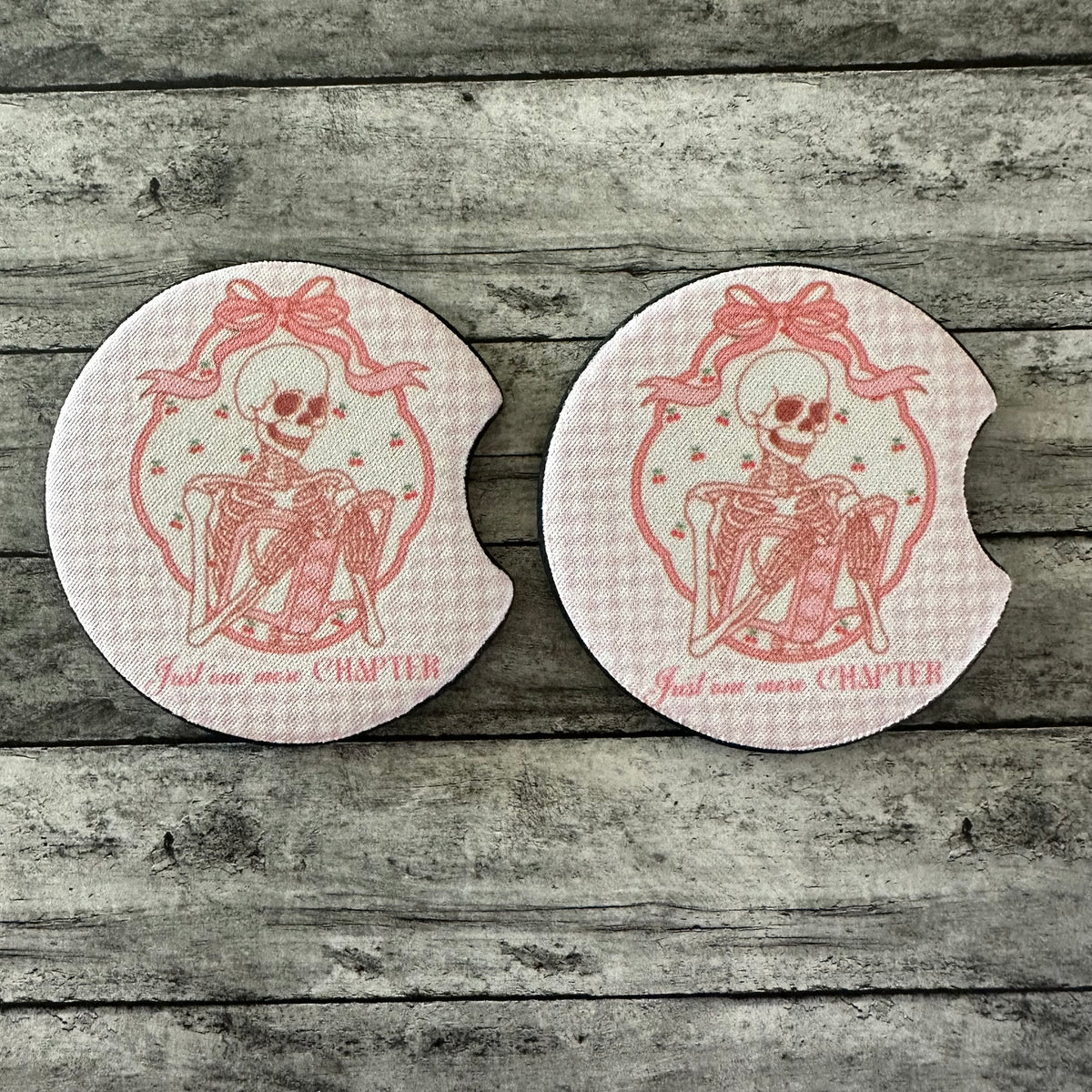 Just One More Chapter Neoprene Car Coaster