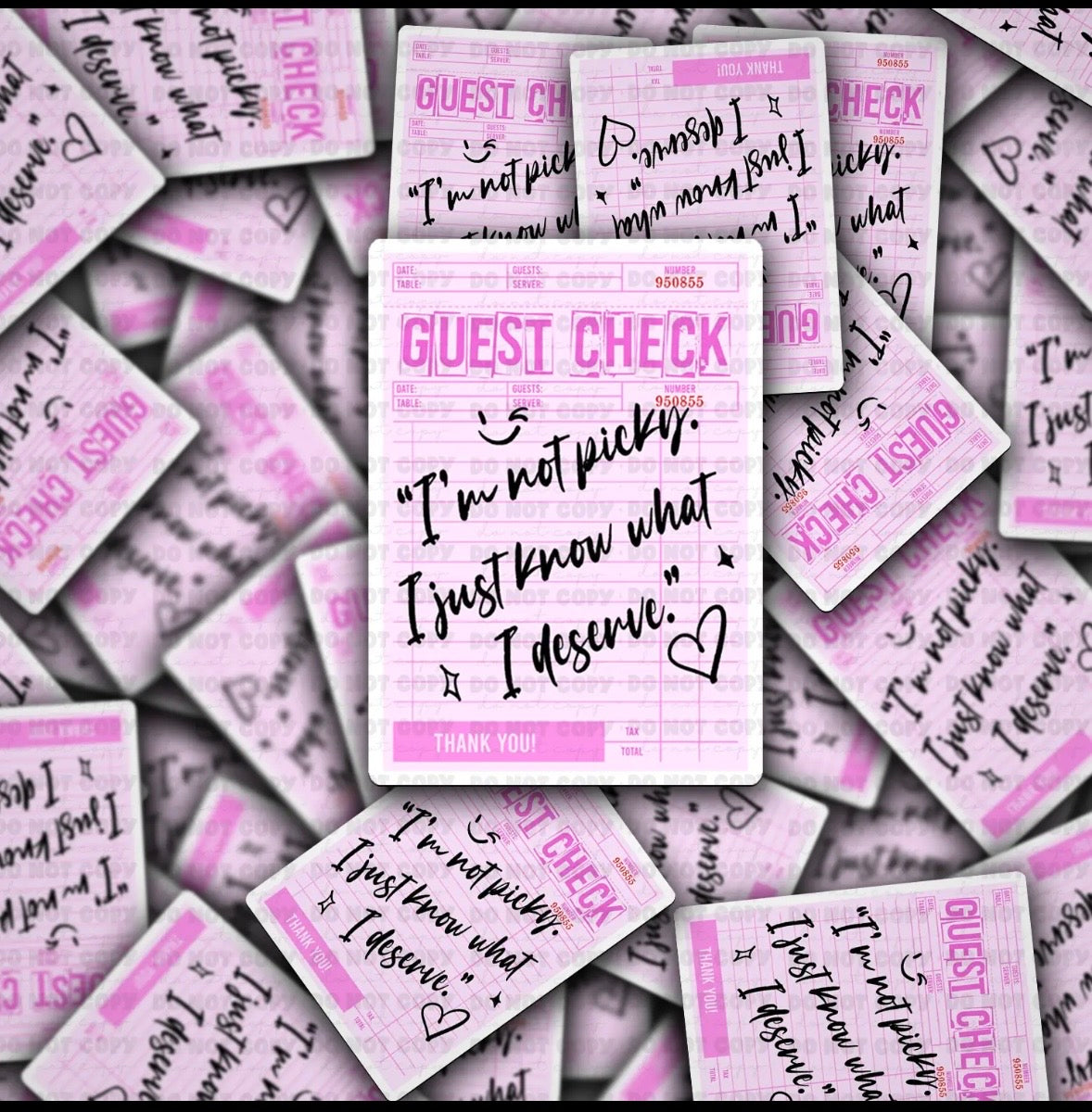 I Know What I Deserve Sticker