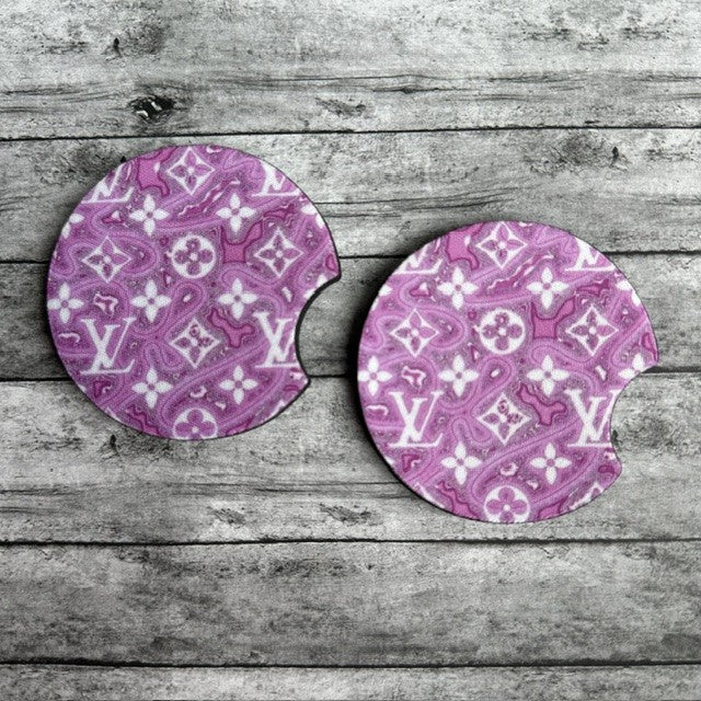 Boujee Purple Neoprene Car Coaster