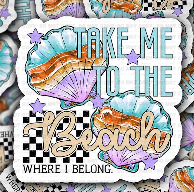 Take Me To The Beach Sticker