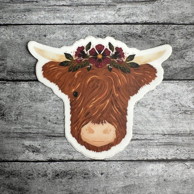 Highland Cow Sticker