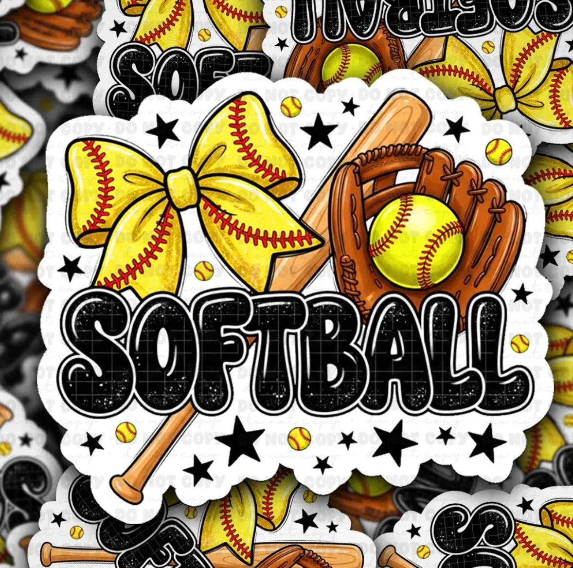 Softball Sticker