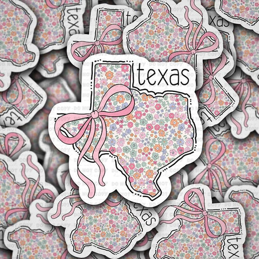 Floral Texas Sticker