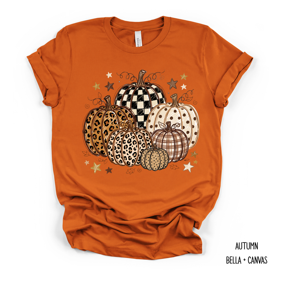 Six Pumpkins With Different Patterns (Multiple Options)