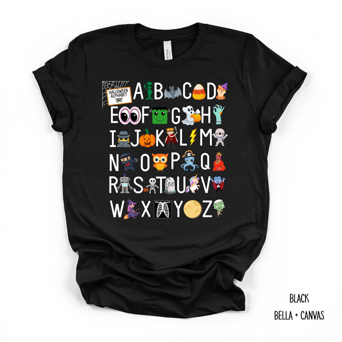 Halloween Alphabet T-Shirt