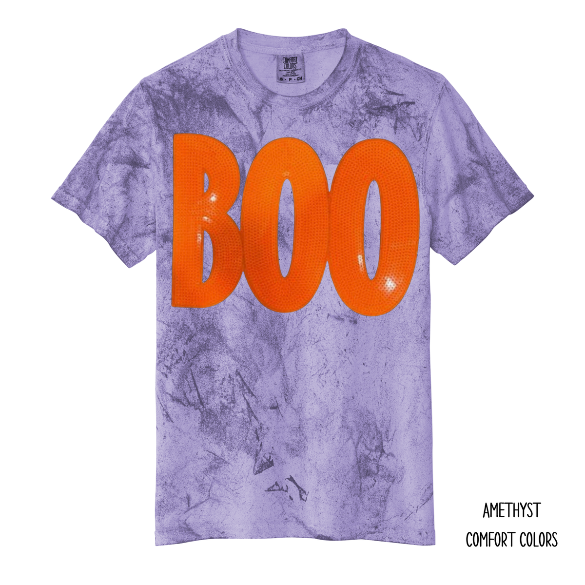 Boo Sequins Orange (Multiple Options) T-Shirt