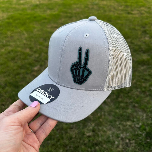 Skeleton Peace Hands Youth Hat