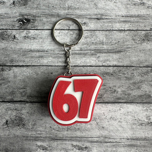 67 Keychain Clicker Red
