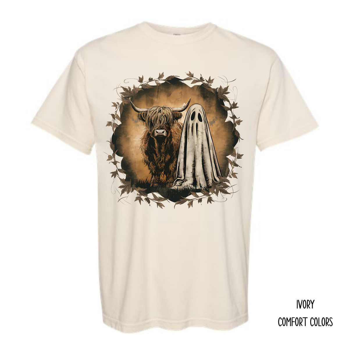 Highland Cow & Ghost (Multiple Options) T-Shirt