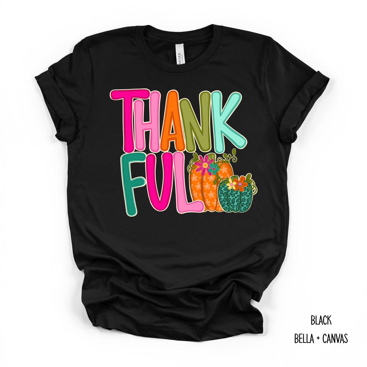 Thankful With Pumpkins T-Shirt