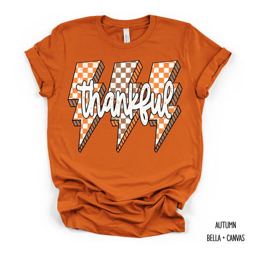 Thankful With Lightning Bolts T-Shirt