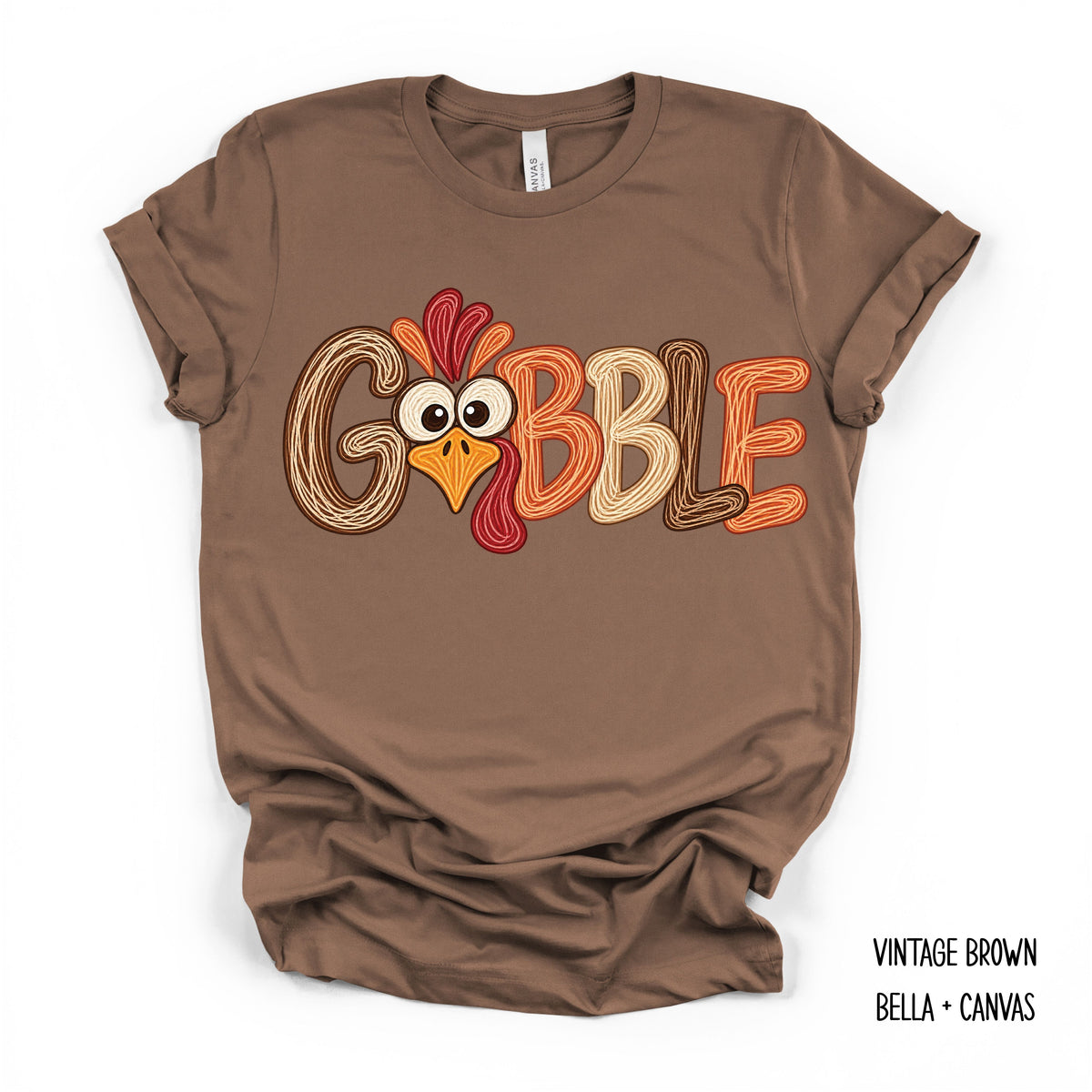 Gobble With A Turkey As The O T-Shirt