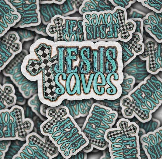 Jesus Saves Sticker