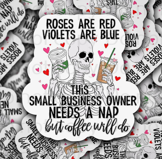 Roses Are Red, Violets Are Blue Sticker