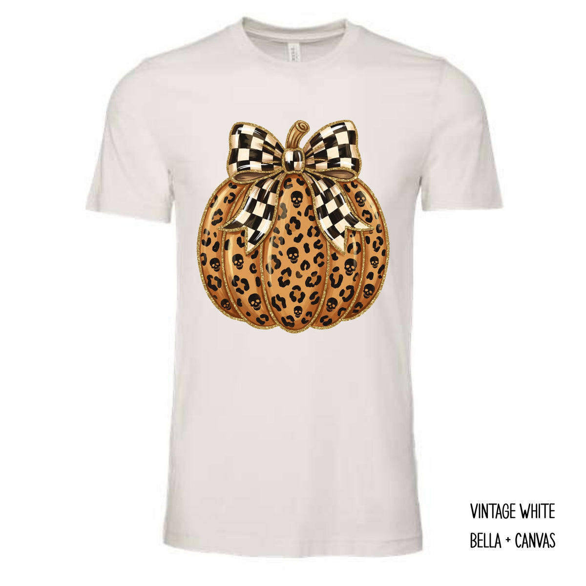 Skull & Leopard Pumpkin T-Shirt