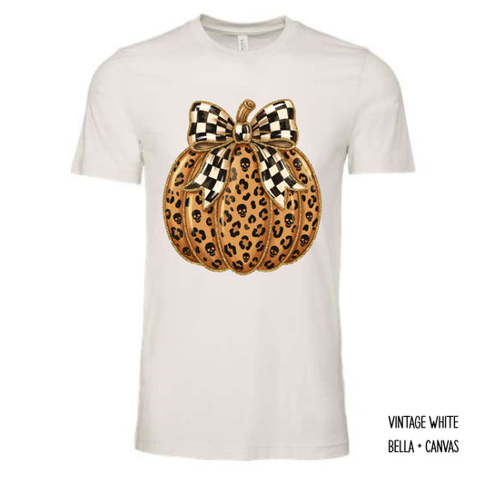 Skull & Leopard Pumpkin T-Shirt