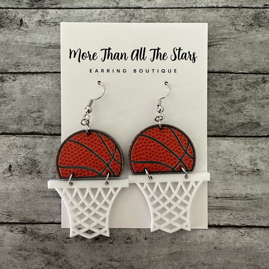 Basketball Hoop Earrings