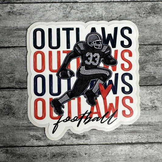 Outlaws Football Sticker