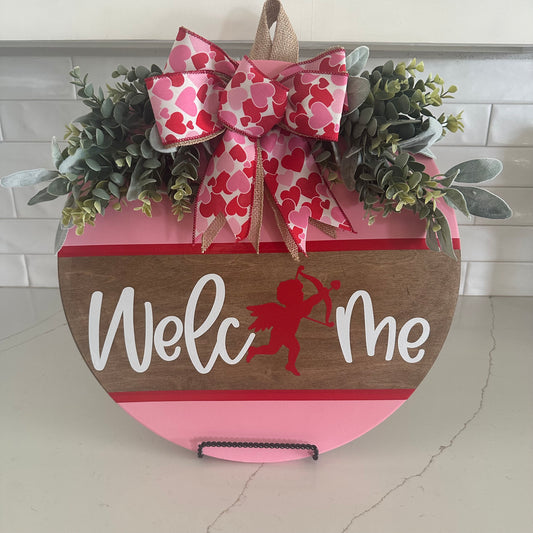 Welcome Cupid Door Hanger