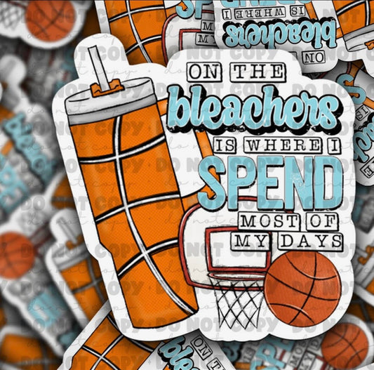 On The Bleachers Basketball Sticker