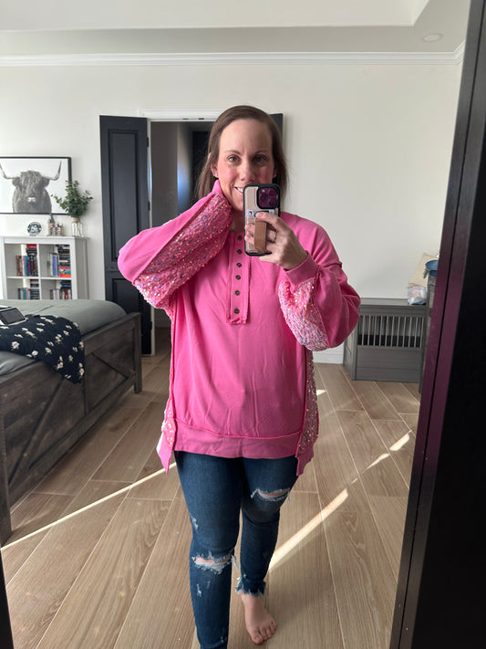 Pink Sparkle Top