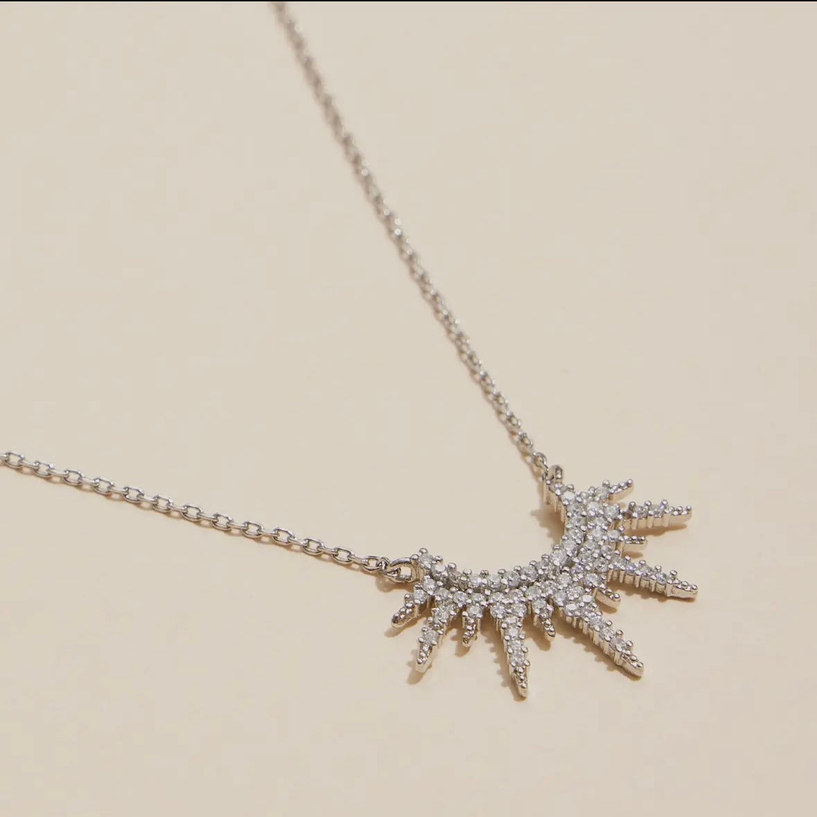 Half Sunburst Necklace