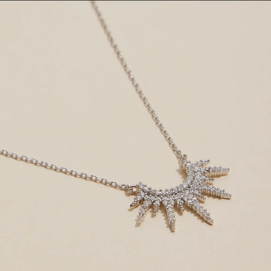 Half Sunburst Necklace