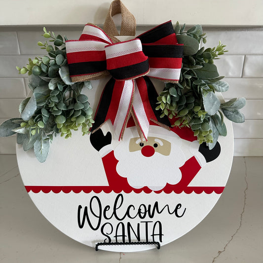 Welcome Santa Door Hanger