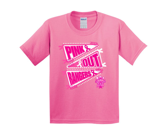 Pink Out Rangers Youth T-Shirt