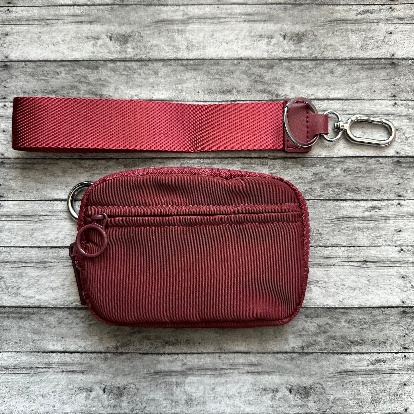 Maroon Wristlet Wallet