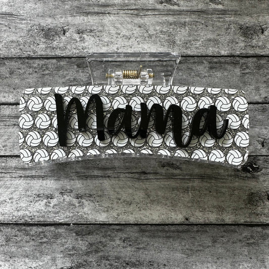Volleyball Mama Claw Clip