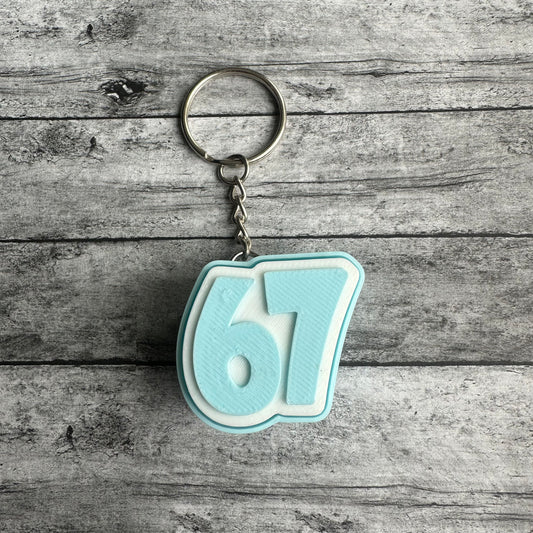67 Keychain Clicker Light Blue