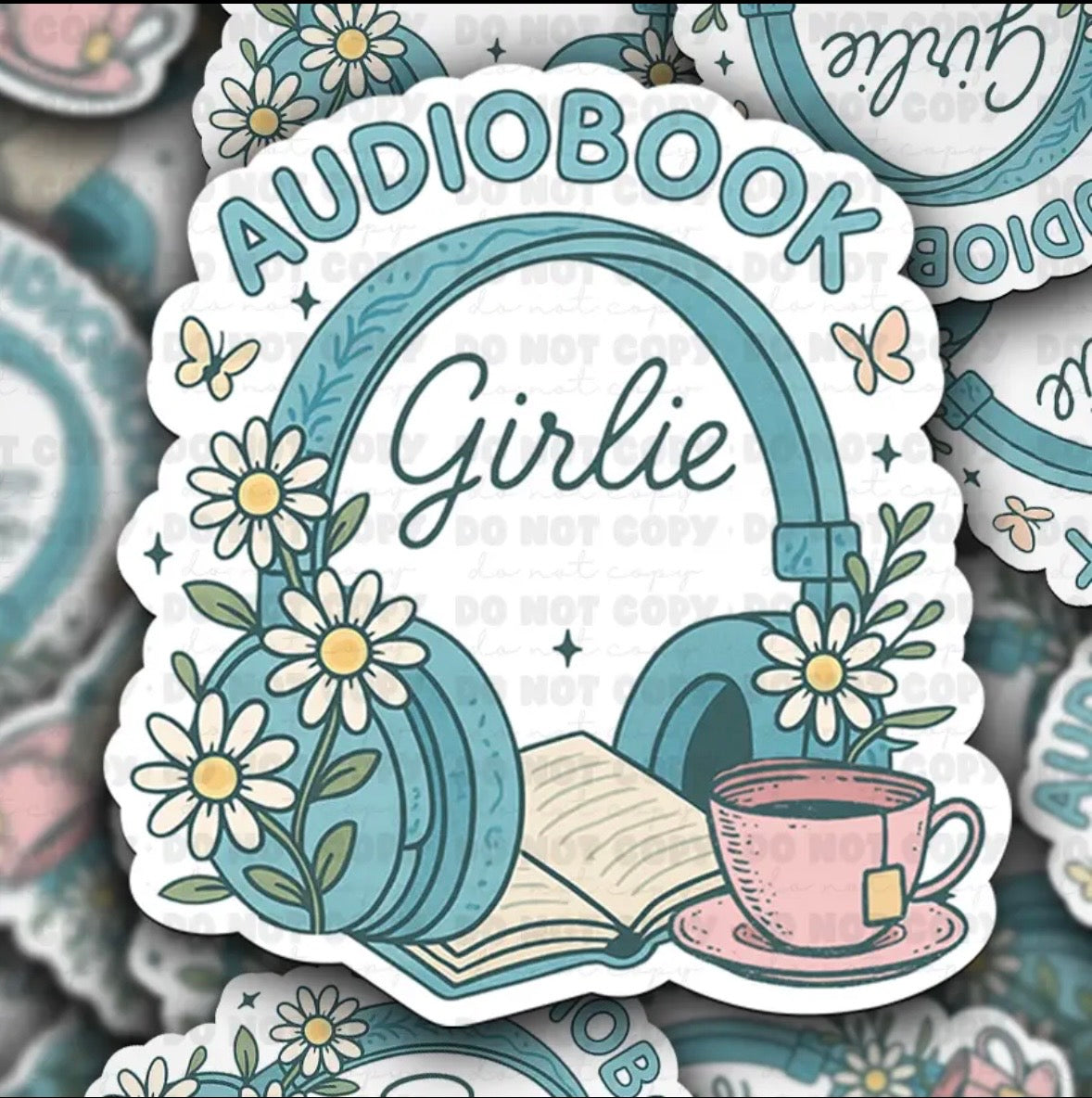 Audiobook Girlie Sticker