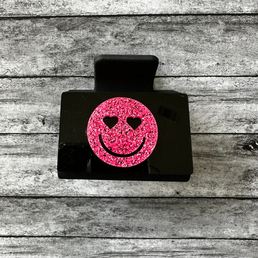 Smiley Face Claw Clip