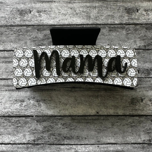 Volleyball Mama Claw Clip