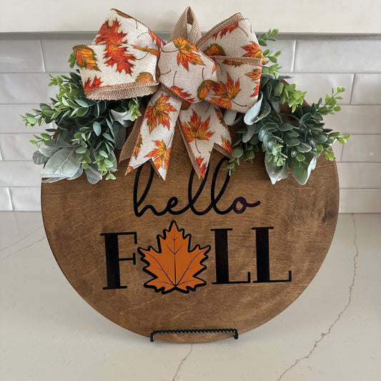 Hello Fall Door Hanger