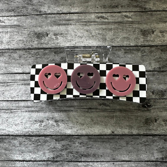 Smiley Face Claw Clip