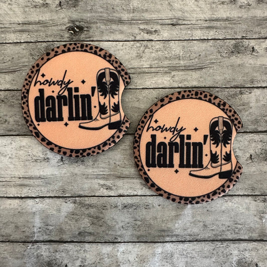 Howdy Darlin’ Neoprene Car Coaster