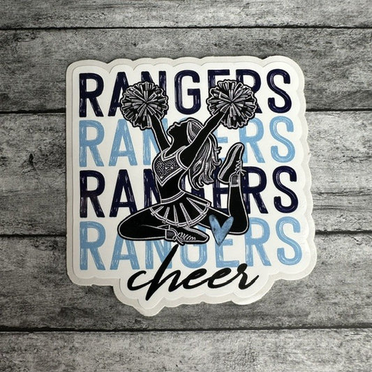 Rangers Cheer Sticker