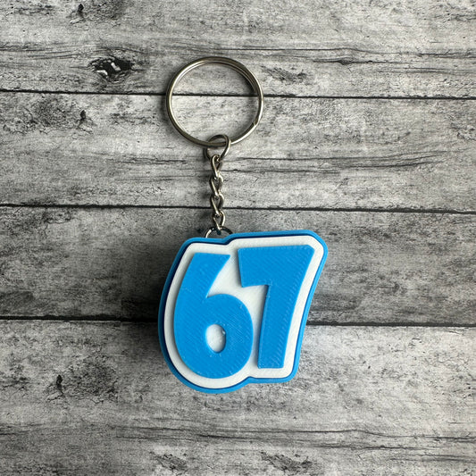 67 Keychain Clicker Blue
