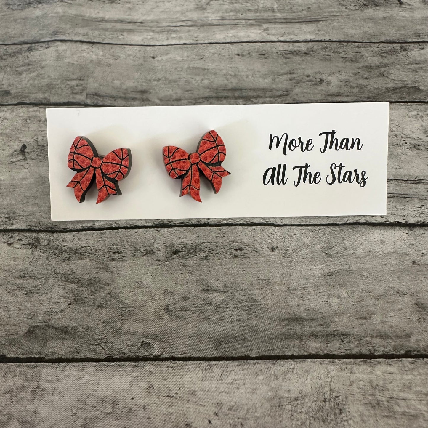 Basketball Bow Stud