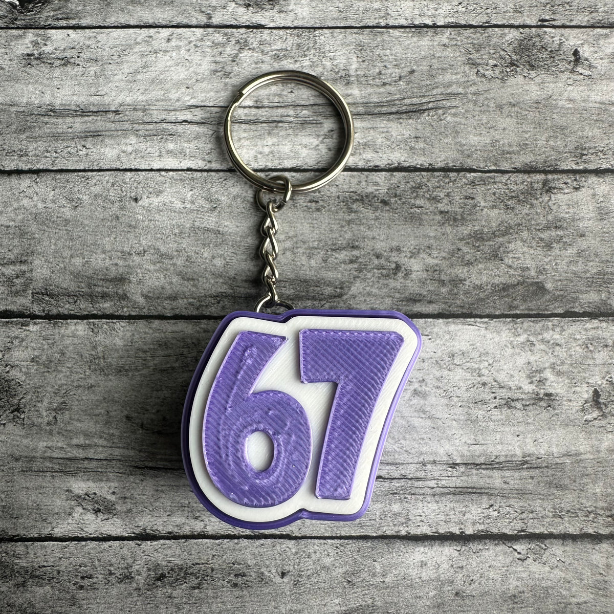 67 Keychain Clicker Dark Purple